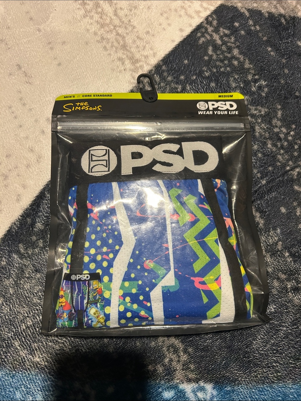 PSD Men’s The Simpsons Blue Multi-Graphic Boxer Briefs